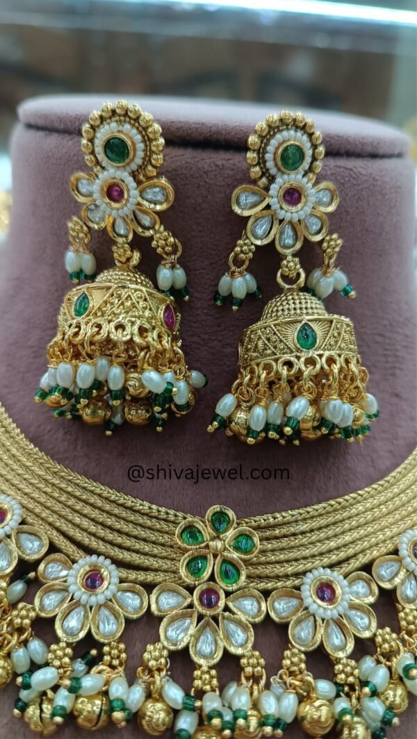 Royal Pearl Drop Earrings - Image 2