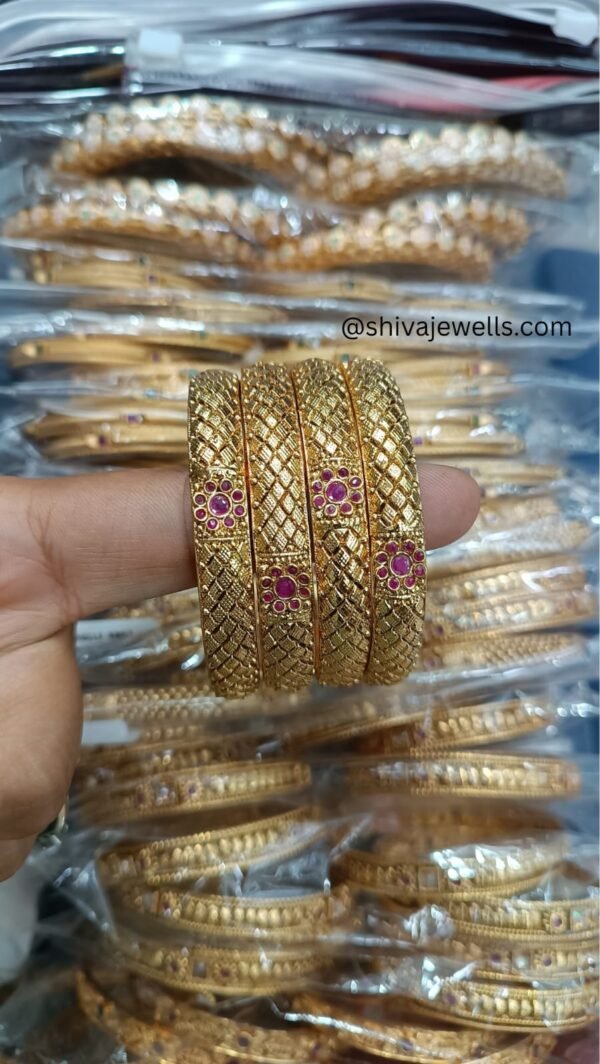 Textured Bangle (Set of 2) - Image 2