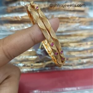Wave Bangle (Set of 2)
