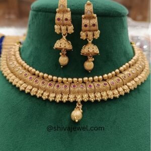 Short Mat finish Necklace